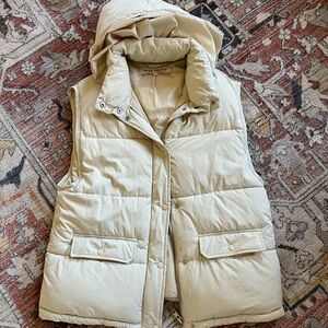 Free People Cream Dreamers Puffa Vest